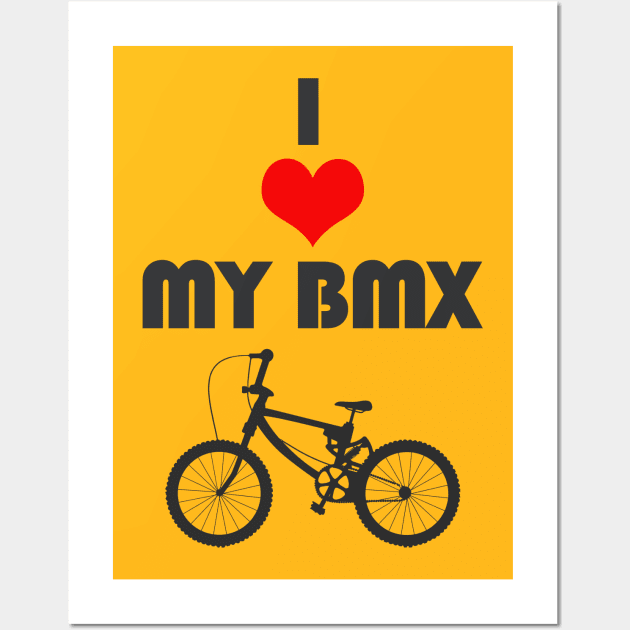 BMX. Bike. Life. T-Shirt T-Shirt Wall Art by redfishlondon